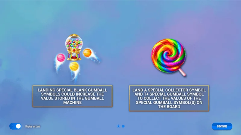 Sweet Candy Cash Stash – glavni meni i postavke slota